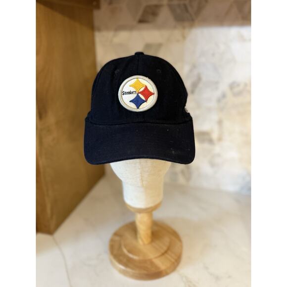 Vintage Reebok Pittsburgh Steelers Football Hat Fitted One Size NFL Wool - Picture 2 of 7
